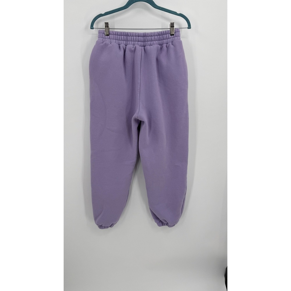 Comfrt Pastel Edit Lavender Purple Fleece Jogger Sweatpants Womens Medium - Picture 3 of 5